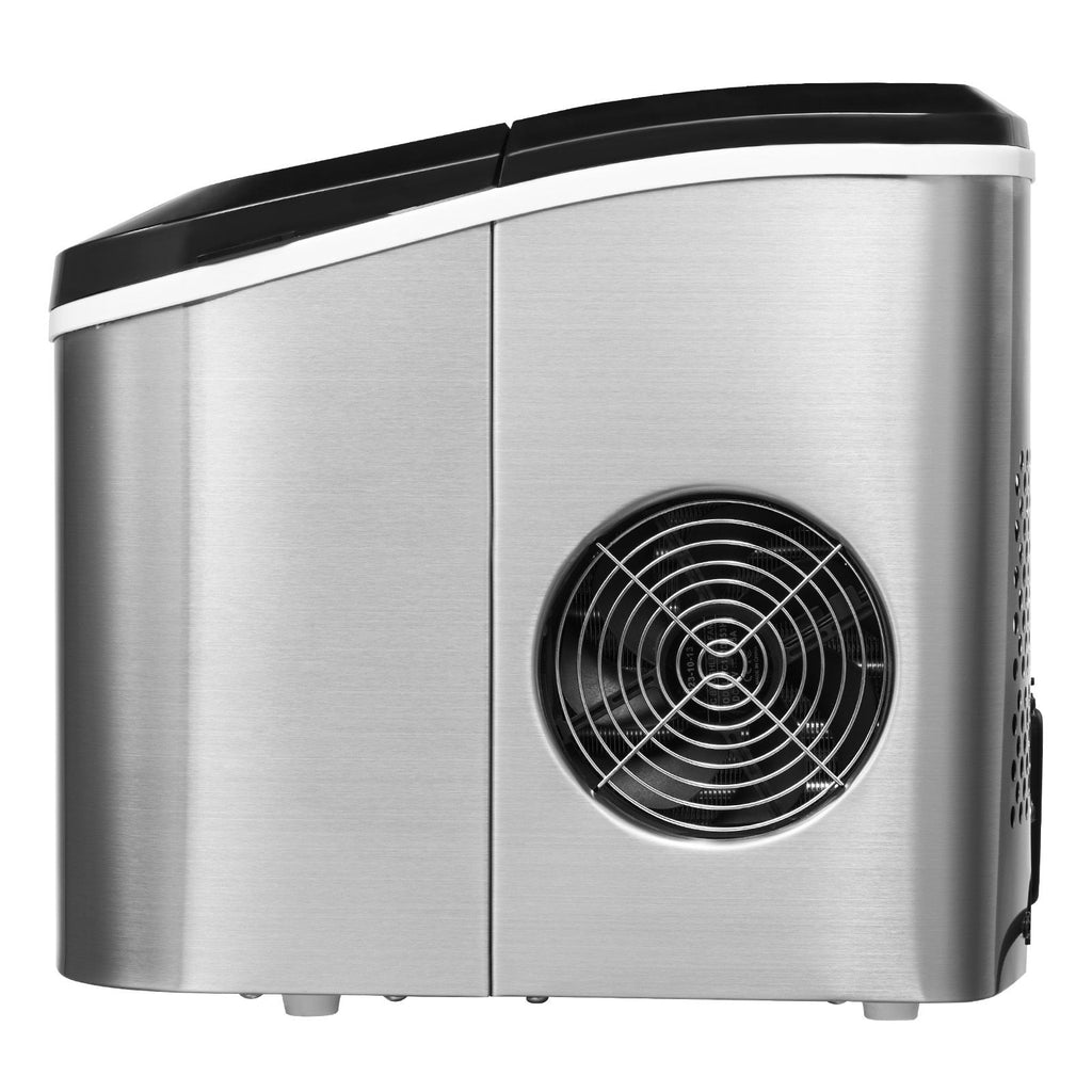 Countertop Ice Maker, 9 Cubes Ready in 6 Mins, 33lbs in 24Hrs, Self-Cleaning Portable Ice Maker with Ice Scoop and Basket, Ice Machine with 2 Sizes Bullet Ice for Home Kitchen Office Bar Party