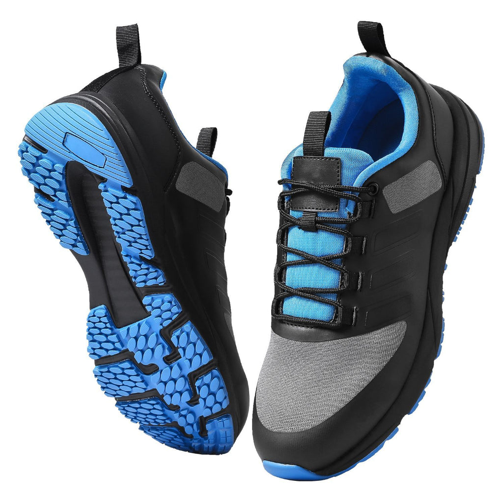Cross Training Shoes, M Width Sneakers US Size 10, Wide Toe Box Shoes with Arch Support & Adjustable Lace-up, Training Shoes for Running, Gymnastics, Dog Walking, and Weightlifting (Black)