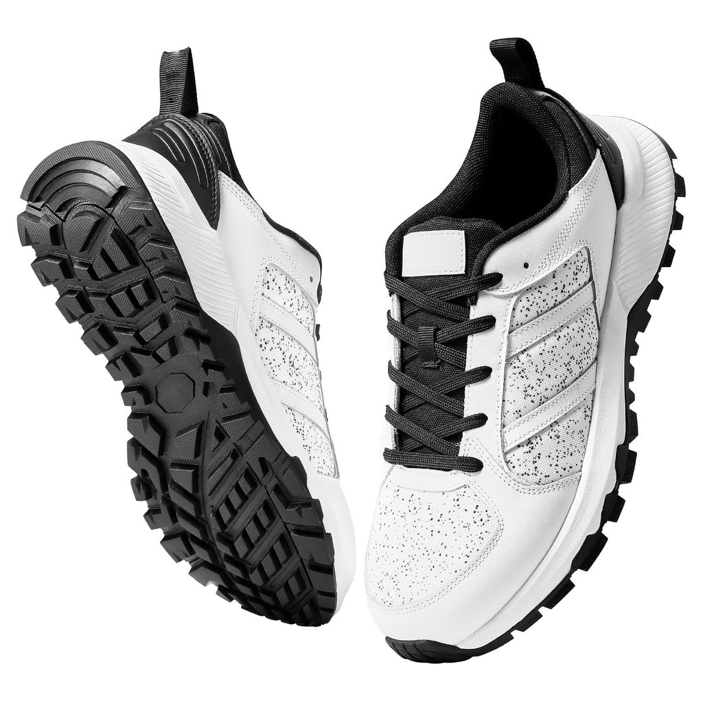 Cross Training Shoes, M Width Sneakers US Size 10, Wide Toe Box Shoes with Arch Support & Adjustable Lace-up, Training Shoes for Running, Gymnastics, Dog Walking, and Weightlifting (White)