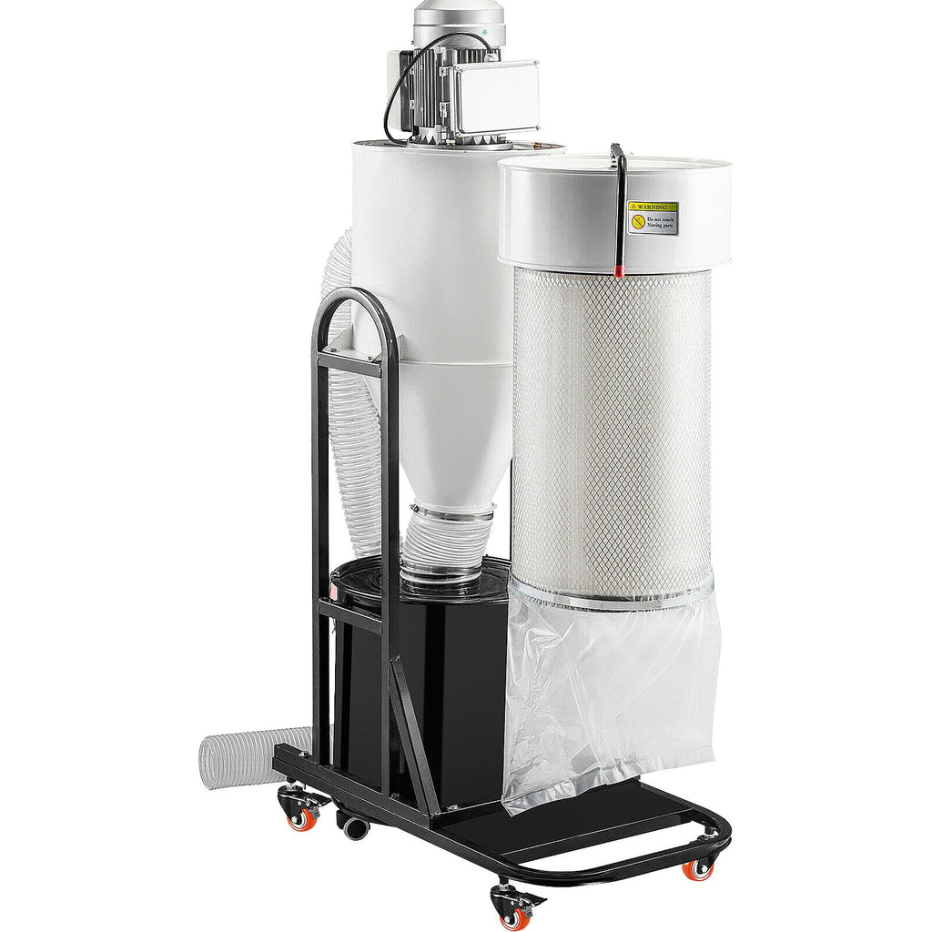 Cyclone Dust Collector Woodworking Dust Collector 2HP 220V Heavy Duty