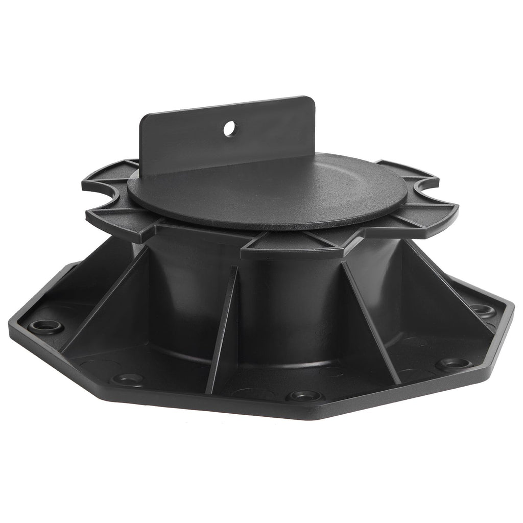 Deck Blocks 12 PCS, 2000lbs / 907.18kg Load Capacity Deck Support Plastic Pedestal Paver, Raising 2.36 - 5.31 inch / 60 - 135 mm, Height Adjustable Shed Foundation Base for Wood Concrete Metal