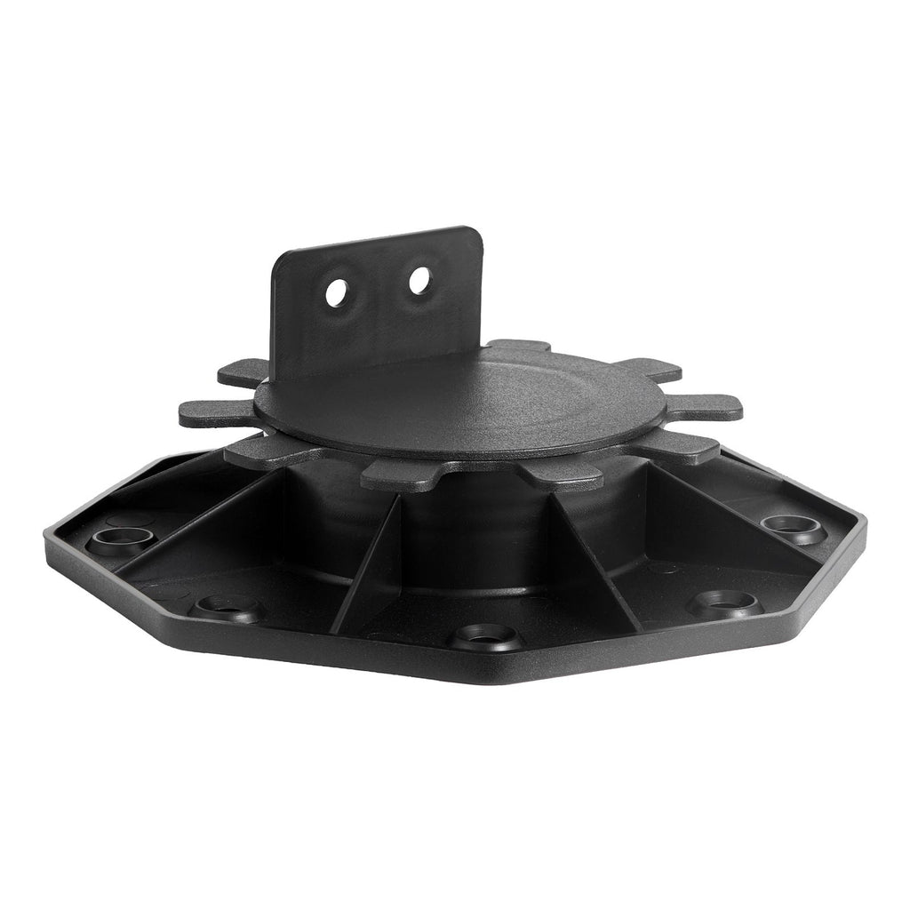 Deck Blocks 24 PCS, 2000lbs / 907.18kg Load Capacity Deck Support Plastic Pedestal Paver, Raising 1.18 - 2.36 inch / 30 - 60 mm, Height Adjustable Shed Foundation Base for Wood Concrete Metal