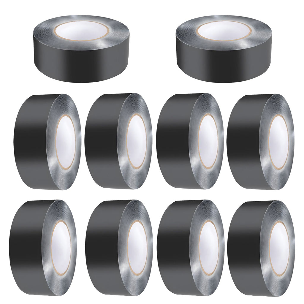 Deck Joist Tape, 2 inch x 50 ft, 10 Pack, Weather-Resistant Waterproof Flashing Butyl Joist Tape for Decking, Self-Adhesive, for Wood Decks, Beams Roofs, RVs, House, and Pipes Repair, Black