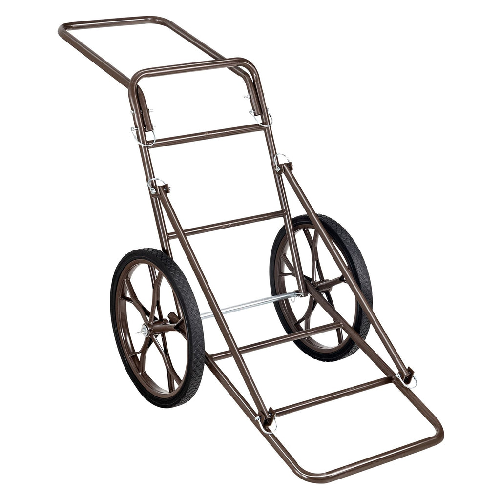 Deer Cart, 500 LBS Capacity Folding Game Cart, Deer Cart Game Hauler with 17" Big Rubber Wheel & Ergonomic Handle, Heavy-Duty Game Cart Accessories, Utility Gear Dolly for Hunting Fishing Hiking