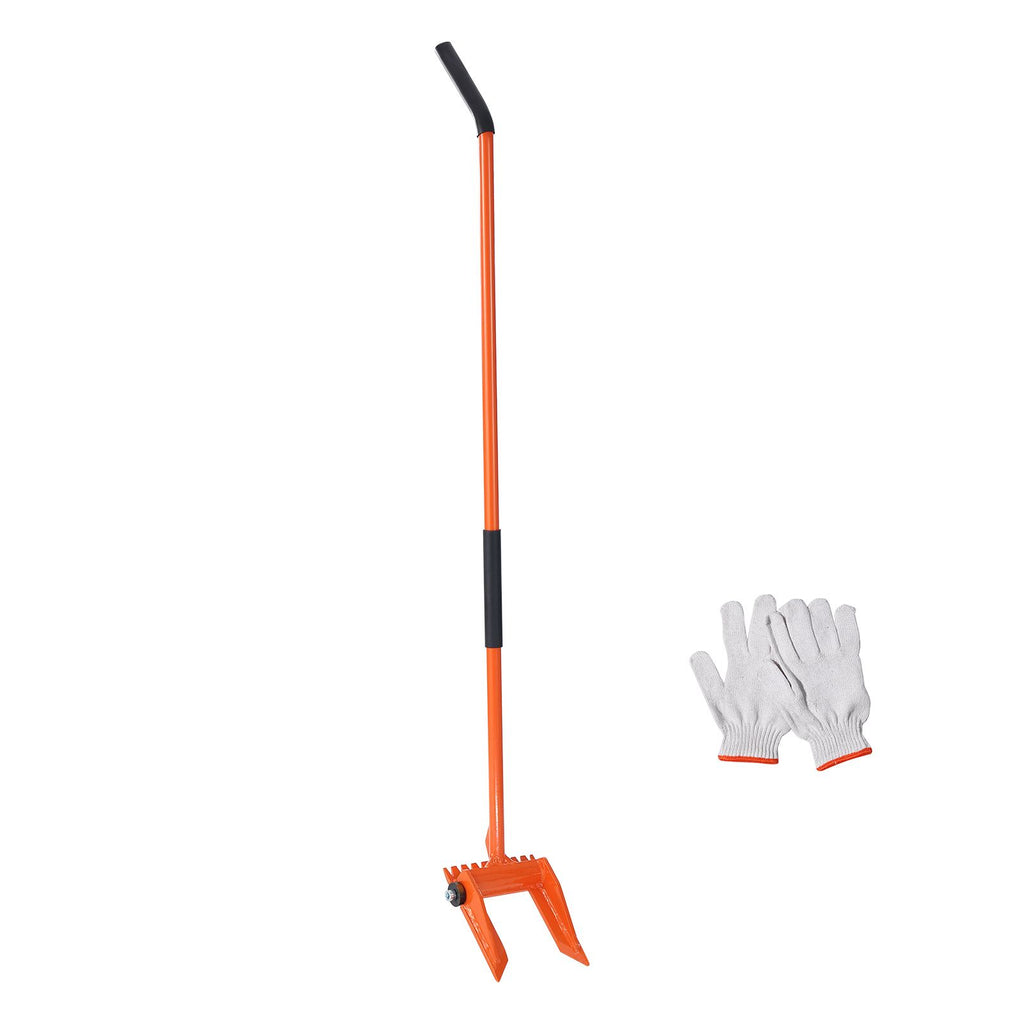 Demolition Tool, 60'' Carbon Steel Handle Wrecking Pry Bar, 2000 lbs Weight Capacity, Heavy Duty Deck Board Removal Tool, Multipurpose Demo Tools for Flooring, Framing, Roofing, Trim, Drywall