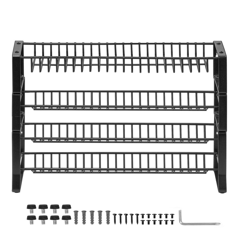 Detachable Spice Rack Organizer for Cabinet, 4 Tie Stackable Seasoning Organizer, Spice Jars Kitchen Storage for Countertop Kitchen Pantry Cupboard, 15.8x10.7 in