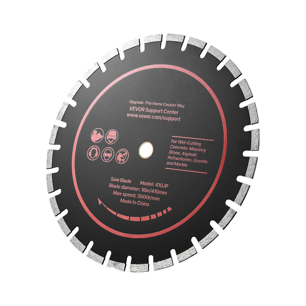 Diamond Blades 16 inch, 3-Pack Concrete Saw Blade Set, 1 in Arbor, High-Hardness Diamond Segments, 65Mn Steel Core, Dry Wet Cutting, Clean Edges for Concrete, Masonry, Brick, Stone, Granite