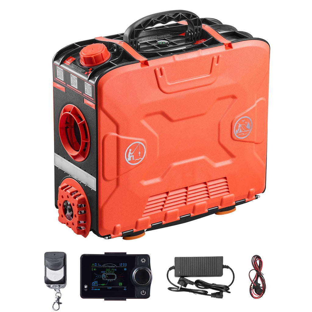 Diesel Heater, 8KW, DC 12V, All in One Portable Diesel Air Heater with Bluetooth APP Control, Remote Control and LCD Screen, 1.2 Gal Fuel Tank for Vehicles, Vans, RVs, Campers, and Garages