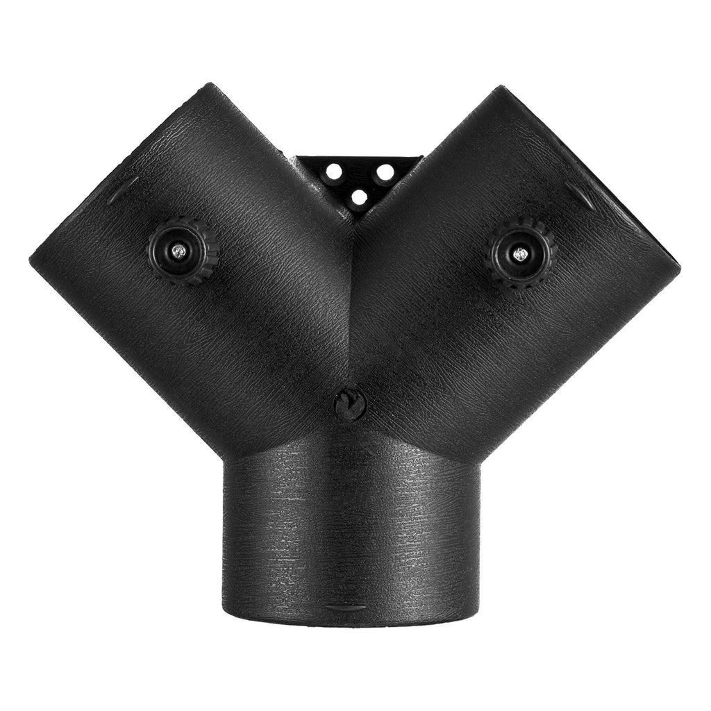 Diesel Heater Connector, 3 inch Diesel Heater Duct Connector Accessories, 3-Way Y Branch Diesels Heaters Air Vent Duct with 2 90° Rotatable Valves, Black Joint Connectors for 2KW 5KW 8KW Heaters