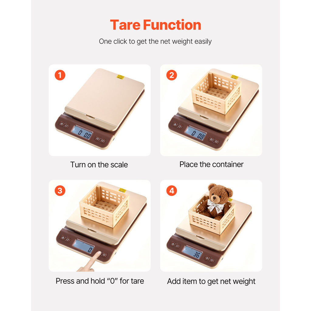 Digital Shipping Postal Scale, 0.1 oz High Accuracy, 88 lbs Postal Scale with Hold/Tare/Auto-off Function, Flip Holder Design & Easy Calibration, Fit for Home and Office Use, Battery Included image 2