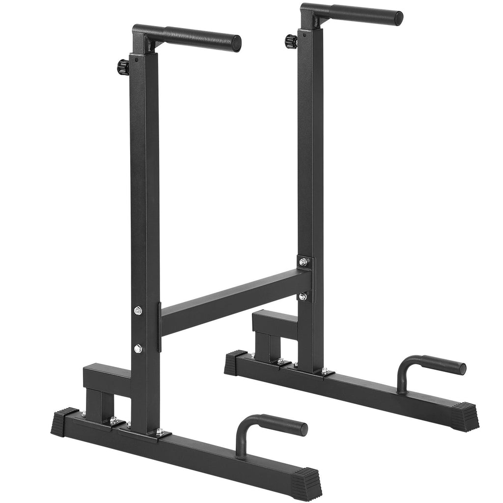 Dip Bar, 500 lbs Capacity, Heave Duty Dip Stand Station with Adjustable Height, Fitness Workout Dip Bar Station Stabilizer Parallette Push Up Stand, Parallel Bars for Strength Training Home Gym