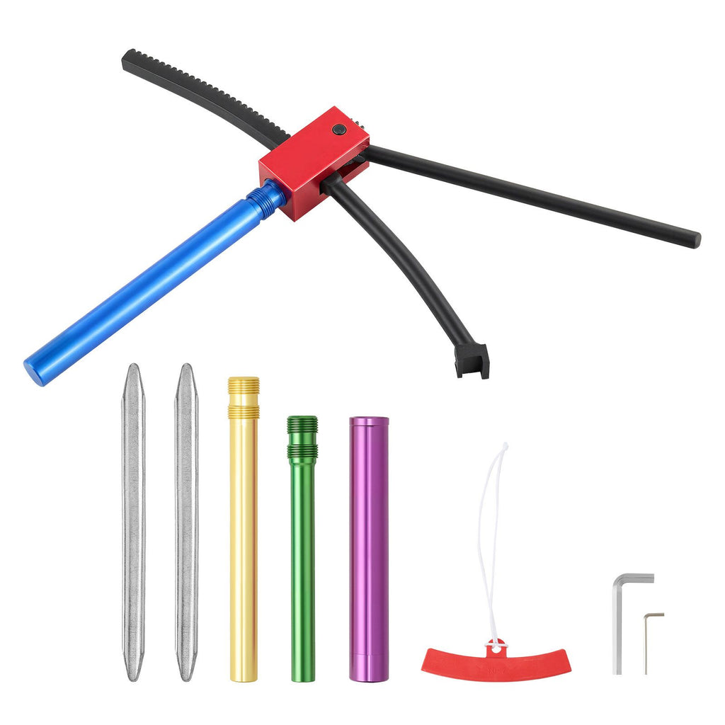 Dirt Bike Tire Changing Tool Kit, Fits for Motocross Enduro 16"-21" Wheels, Includes 15-25 mm Axle Adapters, Dirt Bike Tire Changing Tools Compact Changer with 2 Irons and Protective Sleeve