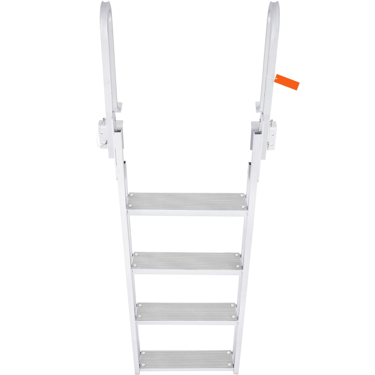 Dock Ladder Flip Up 4 Steps, 350lbs Load Capacity, Aluminum Pontoon ...