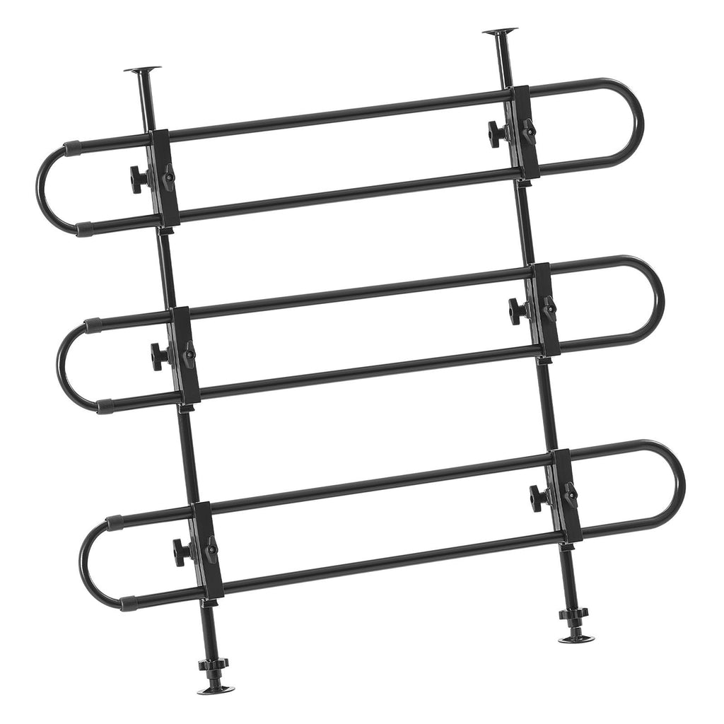 Dog Car Barrier, Adjustable Universal-Fit Vehicle Pet Barrier for Cars, Trucks and SUVs, Easy to Install Dog Car Gate - Strong Metal Tubing Gate Divider, Keeps Pets off Passenger Seats, Black