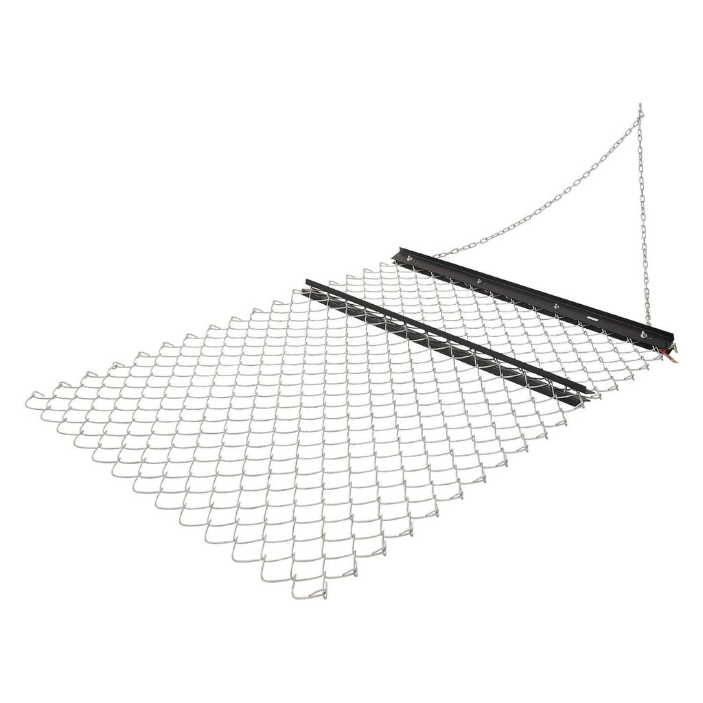 Drag Harrow, 4 x 5 ft Chain Harrow - Made from Q235 Steel, UTV Tractor Attachments for Landscape Leveling or Sod Prepping, Durable Harrow Rake for Gravel Driveway, Farm Field Garden Black