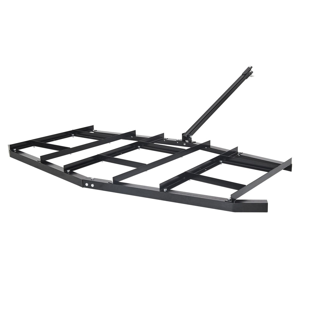 Drag Harrow, 84" Width Tow Behind Drag Harrow, Q235 Steel Driveway Grader with Adjustable Bars & Pin Hitch, Support up to 50 lbs, Tractor Driveway Harrow for ATVs, UTVs, Garden Lawn Tractors