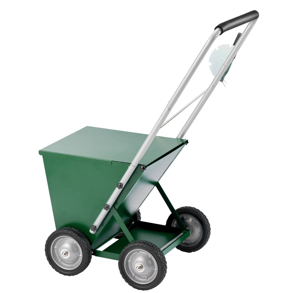Dry Line Marker, 4-Wheel, 2 or 4 in Lines, Field Dry Line Chalker, Adjustable Line Marker, with Rubber Adjustment Handle, 65 lbs Large Powder Capacity, for Baseball and Softball Infield, Green image 2