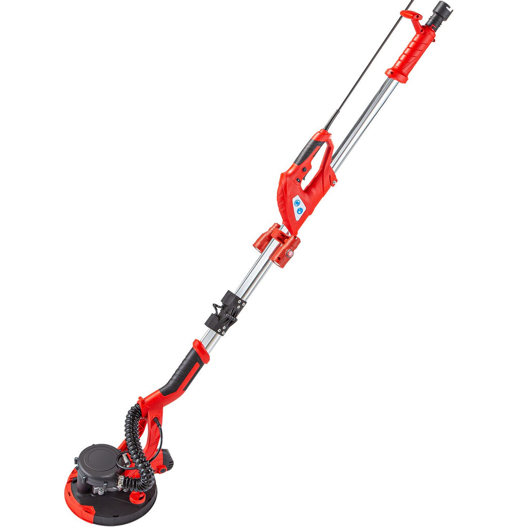 Drywall Sander 850W Electric Drywall Sander Foldable Sheetrock Sander with Telescope Handle, Electric Sander Variable Speed 800-1750RPM, Wall Sander with LED Lights and Vacuum Bag, 6 Sand Pad
