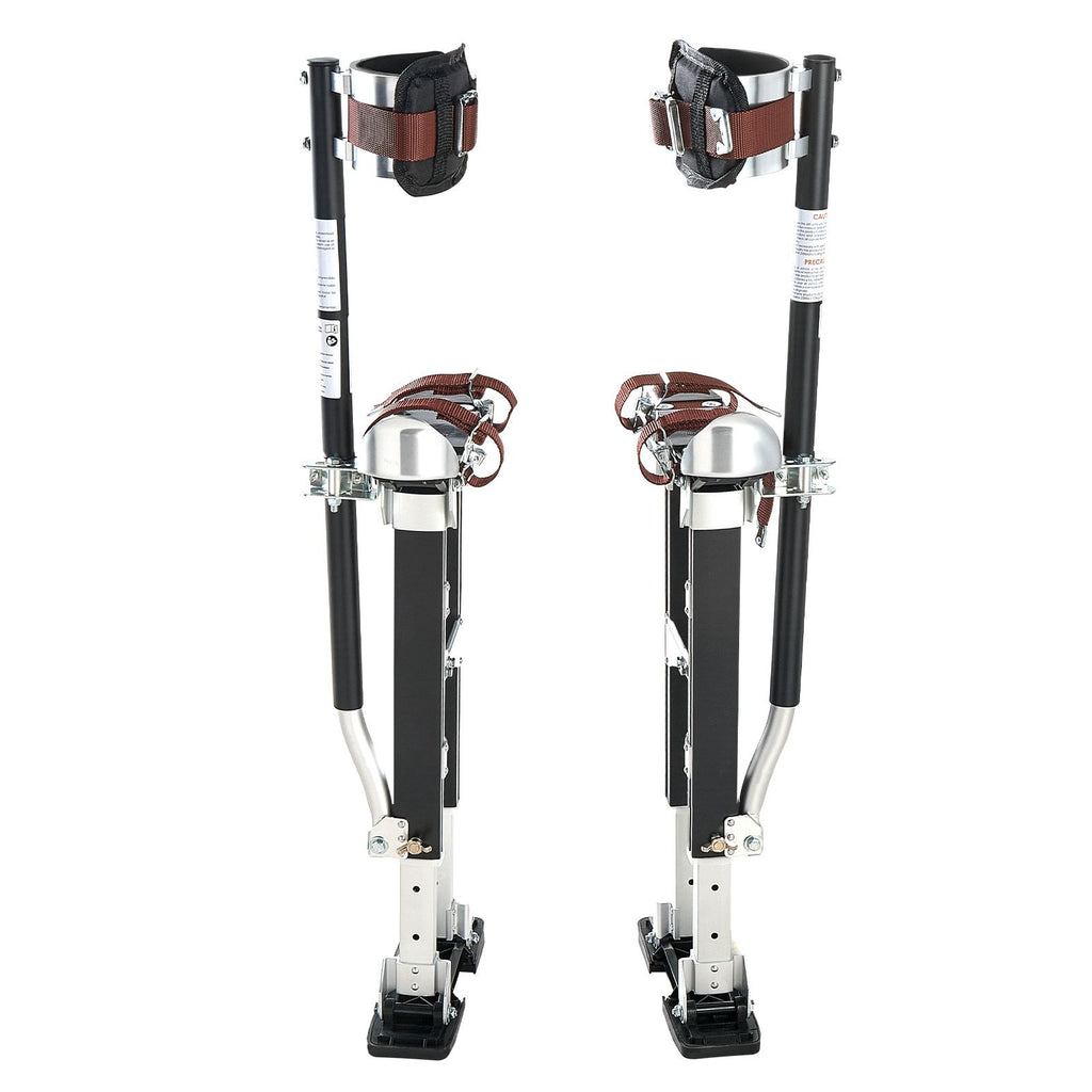 Drywall Stilts, 19.1–31.1 in Adjustable Aluminum Painter Stilts, 228 lbs Load Capacity, Non-Slip Rubber Feet, Dual Spring Shock Absorption, Comfortable Leg Straps for Painting, Decoration, Black