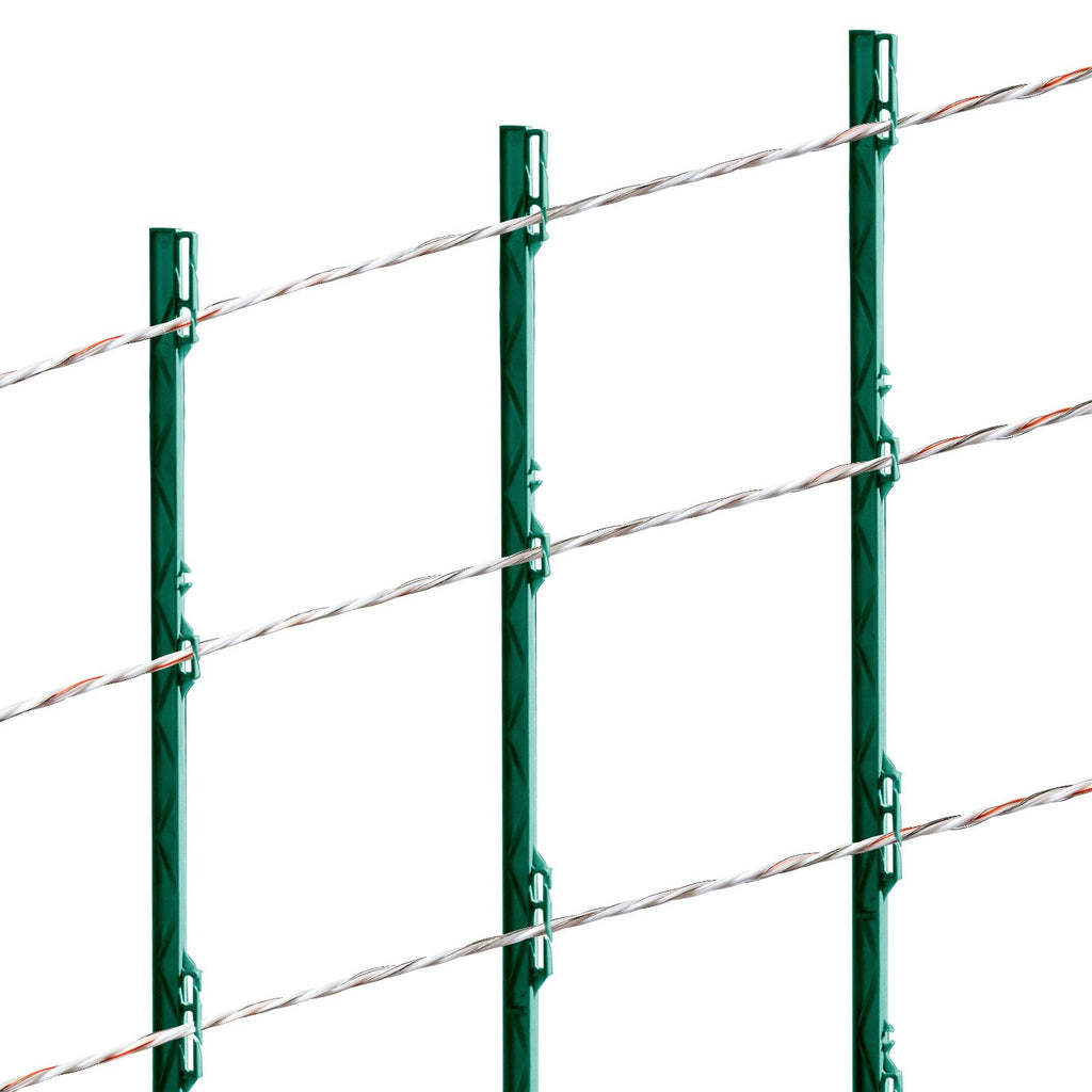 Electric Fence Wire, 2625Ft 800M Portable Polywire, 3/32" Diameter 9 Mixed Metal Strands for Reliable Conductivity and UV, Rust Resistance, Fencing Rope Line for Horse, Cattle, Livestock