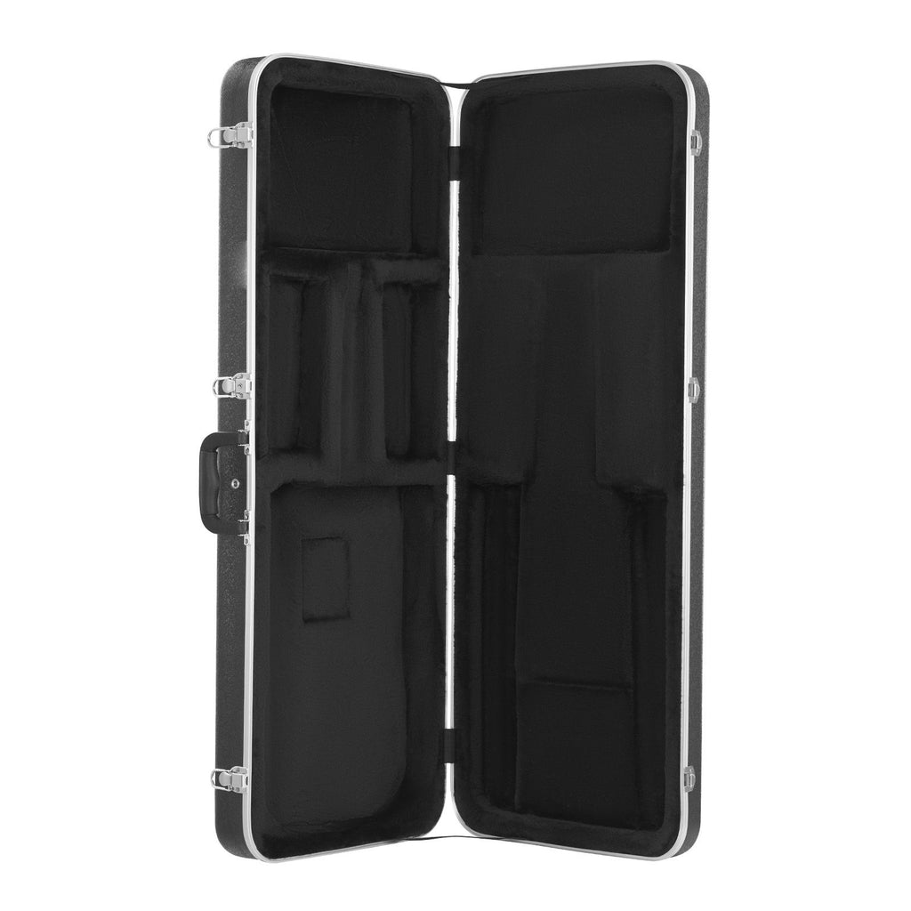 Electric Guitar Hard Case, 41.34 in Rectangular Guitar Hard Case, With Lock Latch Key Handle, ABS Padding Soft Lining Water-Resistant Hard Shell Guitar Case, for 39 in Electric Guitar, Black