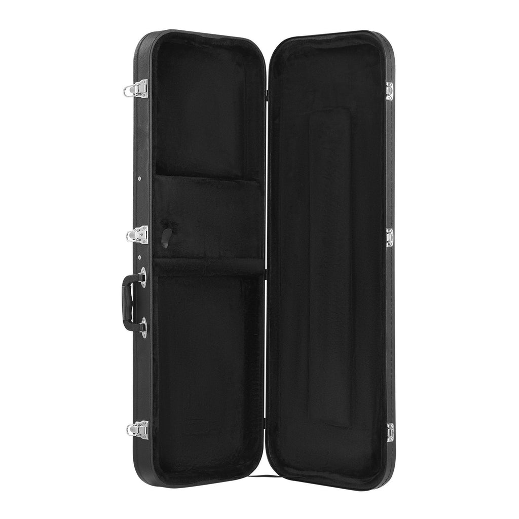 Electric Guitar Hard Case, 43.11 in Rectangular Guitar Hard Case, With Lock Latch Keys Handle, PVC Padding Soft Lining Water-Resistant Hard Shell Guitar Cases, for 39 in Electric Guitars, Black