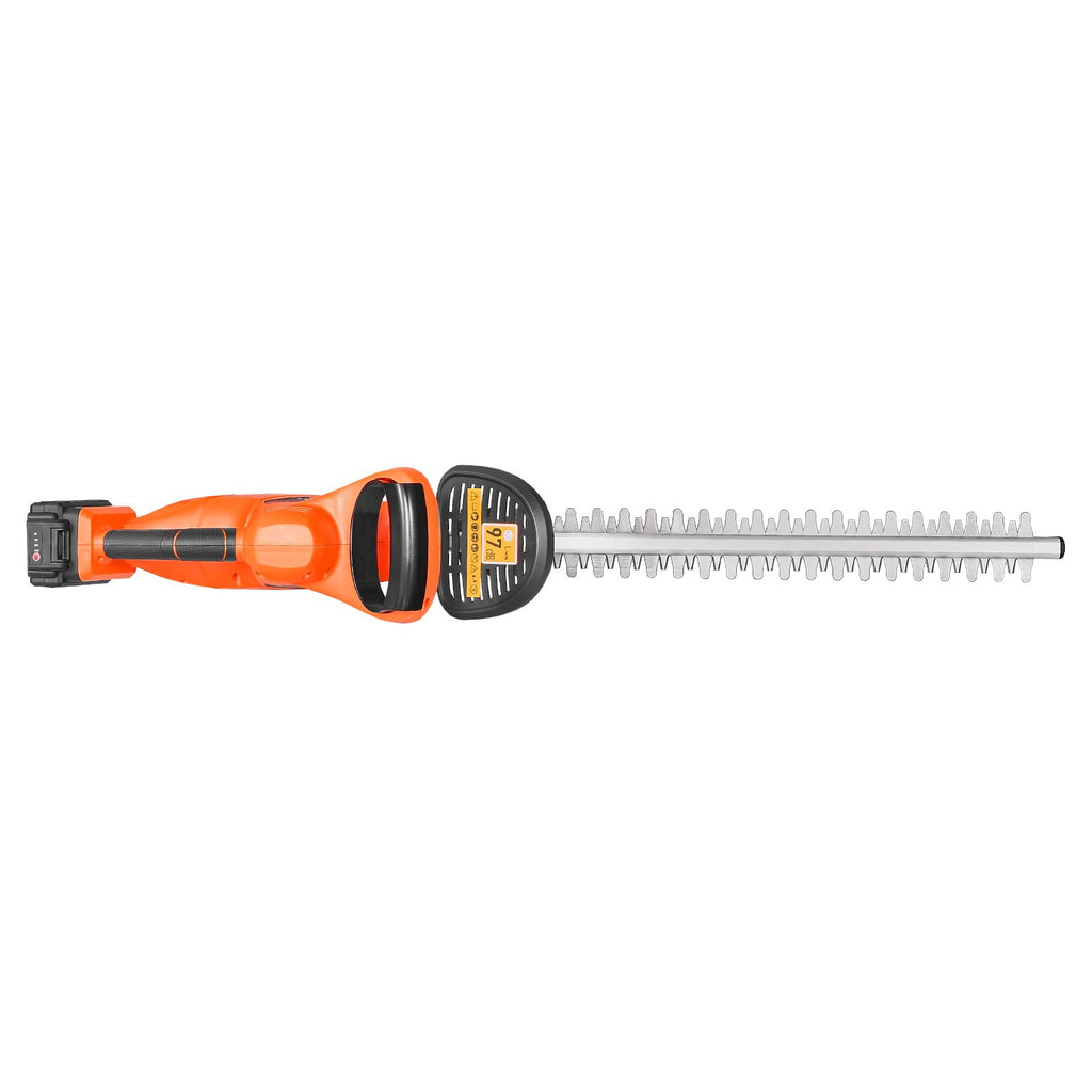 Electric Hedge Trimmer, 1200 RPM, Cordless Hedge Trimmer for Low Branch, 20V 2A Battery, Bush Trimmer with 20 in Dual Action Blade & Secure Design, Gardening Trimmer for Yard Lawn Care