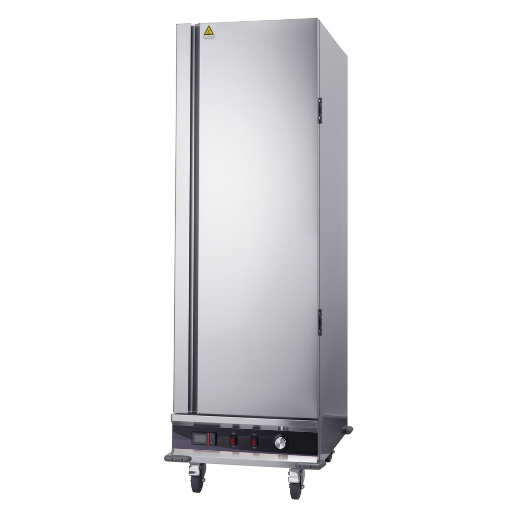 Electric Hot Box Food Warmer, 16-Tier Commercial Warming Cabinet with Water Tray, Single-Door and Adjustable Shelves, Stainless Steel Food Warmer Cabinet, for Restaurant, Kitchen, Pizza, Chicken
