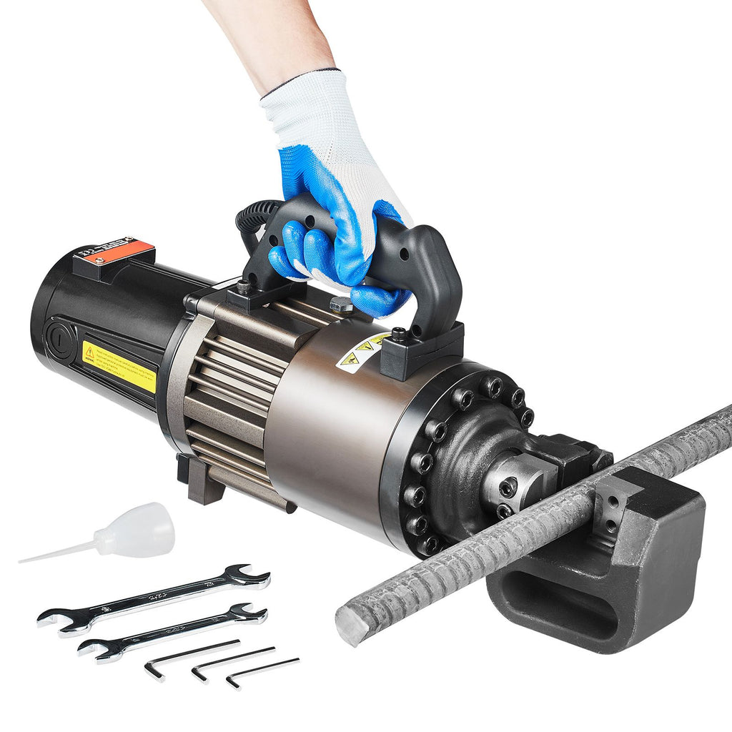 Electric Hydraulic Rebar Cutter, 2300W Portable Rebar Cutter, Cutting up to 1.26 Inch (5-32mm) Rebar within 4.5 Seconds, High Power Steel Rebar Cutter with Oil Can Rich Accessories,Black RC-32