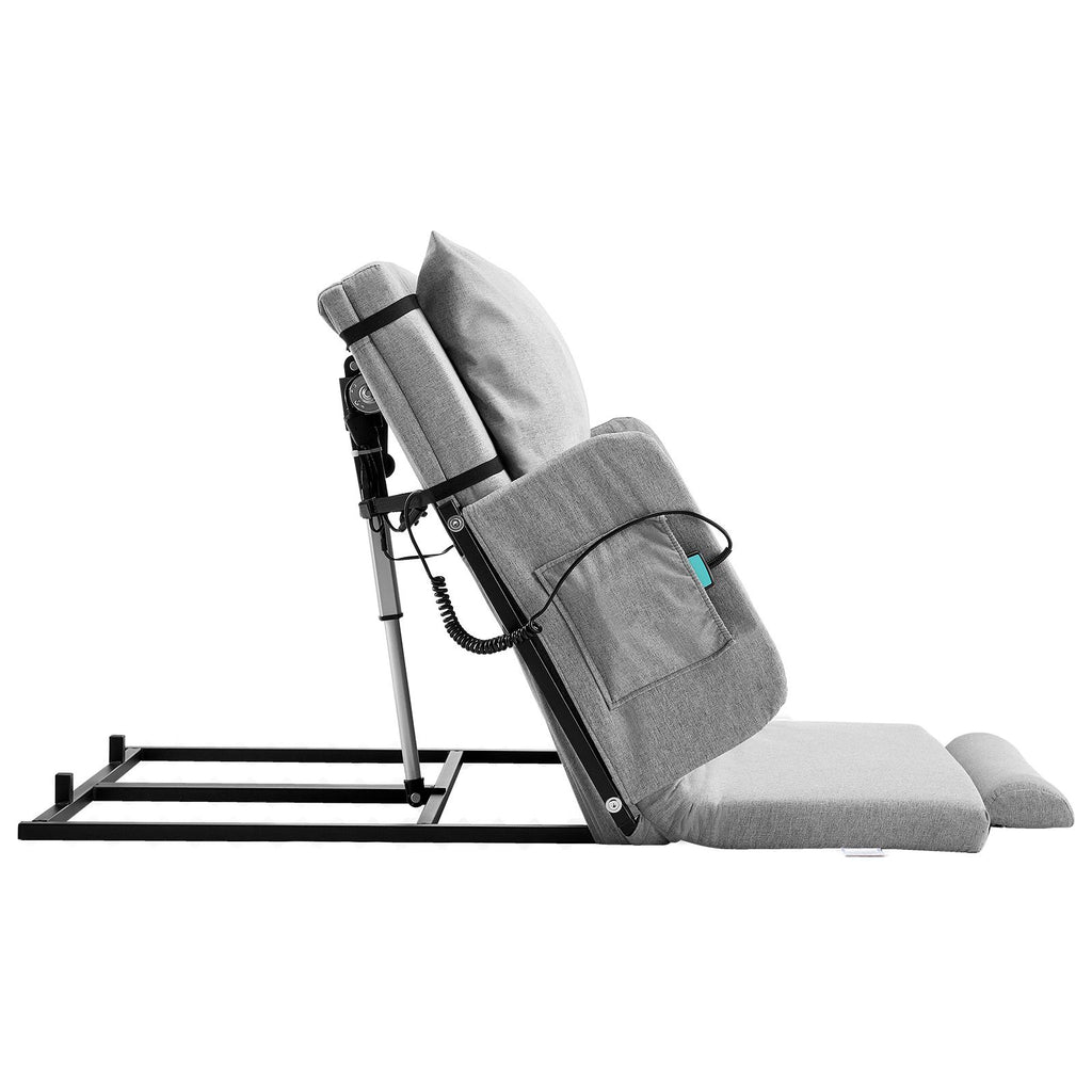 Electric Lifting Backrest for Bed, 300 lbs Capacity, 4-68° Adjustable Lifting Bed Backrest, with Guardrail Armrest & Storage Pouch, Machine Washable, for Pregnant Women Elderly Patient Handicap