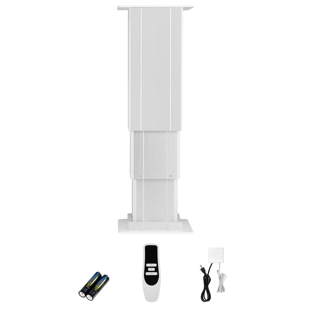 Electric Lifting Column System, 176 lbs Lift Table, 14.2-31.1 in Height Range, Three-stage Adjustable Desk Column, Telescopic Table Leg, Comes with Power-Supply Option to Control up/Down Motion