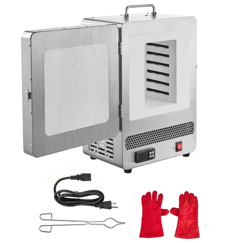 Electric Melting Furnace, 1650W Electric Kiln, Digital Melting Furnace with Max Temp 2192Fahrenheit/1200Celsius for Lost-Wax Casting, Clay DIY, Metal Annealing, Ceramic Firing, PID Temp Control