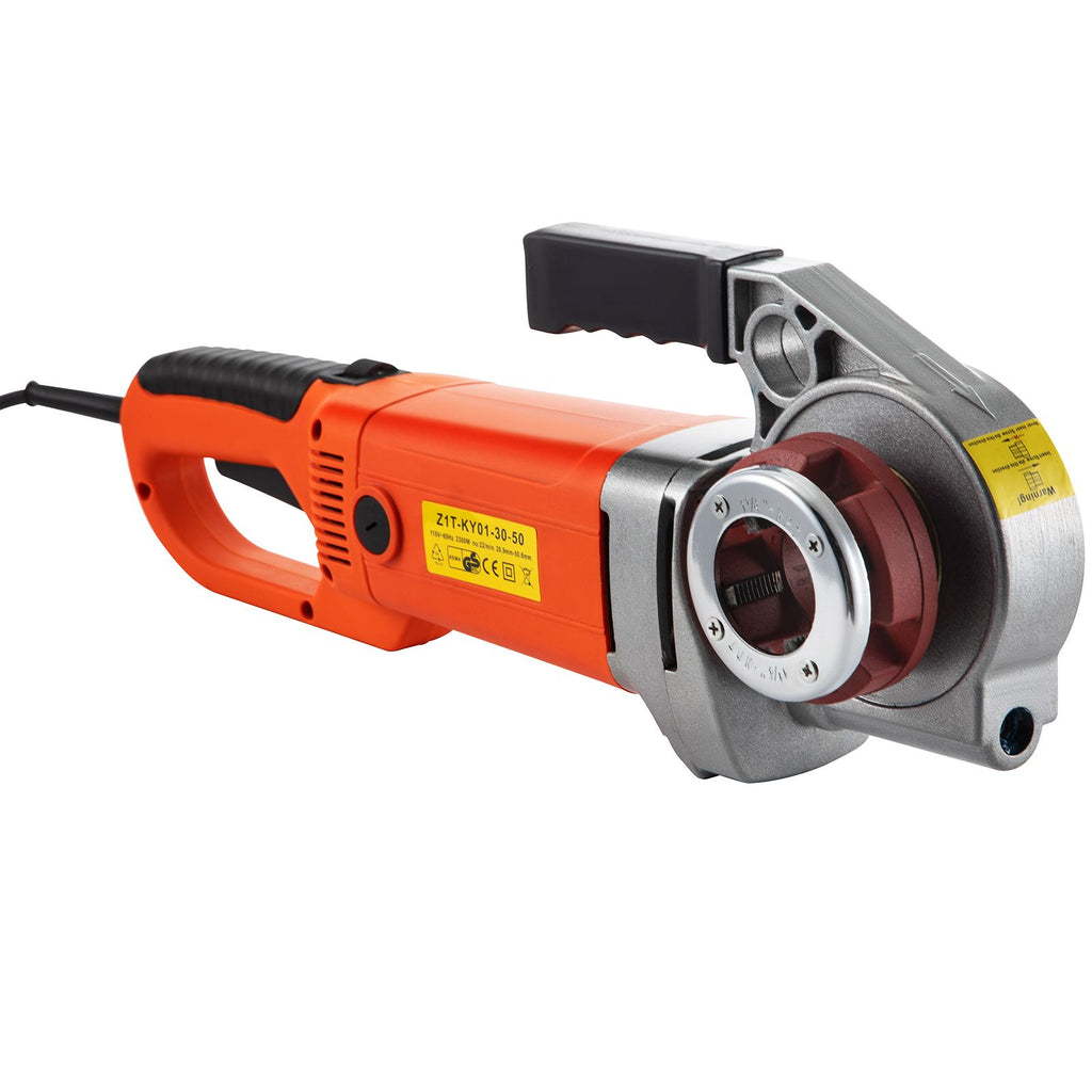 Electric Pipe Threader, 2300W Pipe Threading Machine with 4 Dies 1/2" - 1 1/4", 110V Hand-held Pipe Threader Machine with Copper Motor, Portable Electric Pipe Threading Kit with Carrying Case