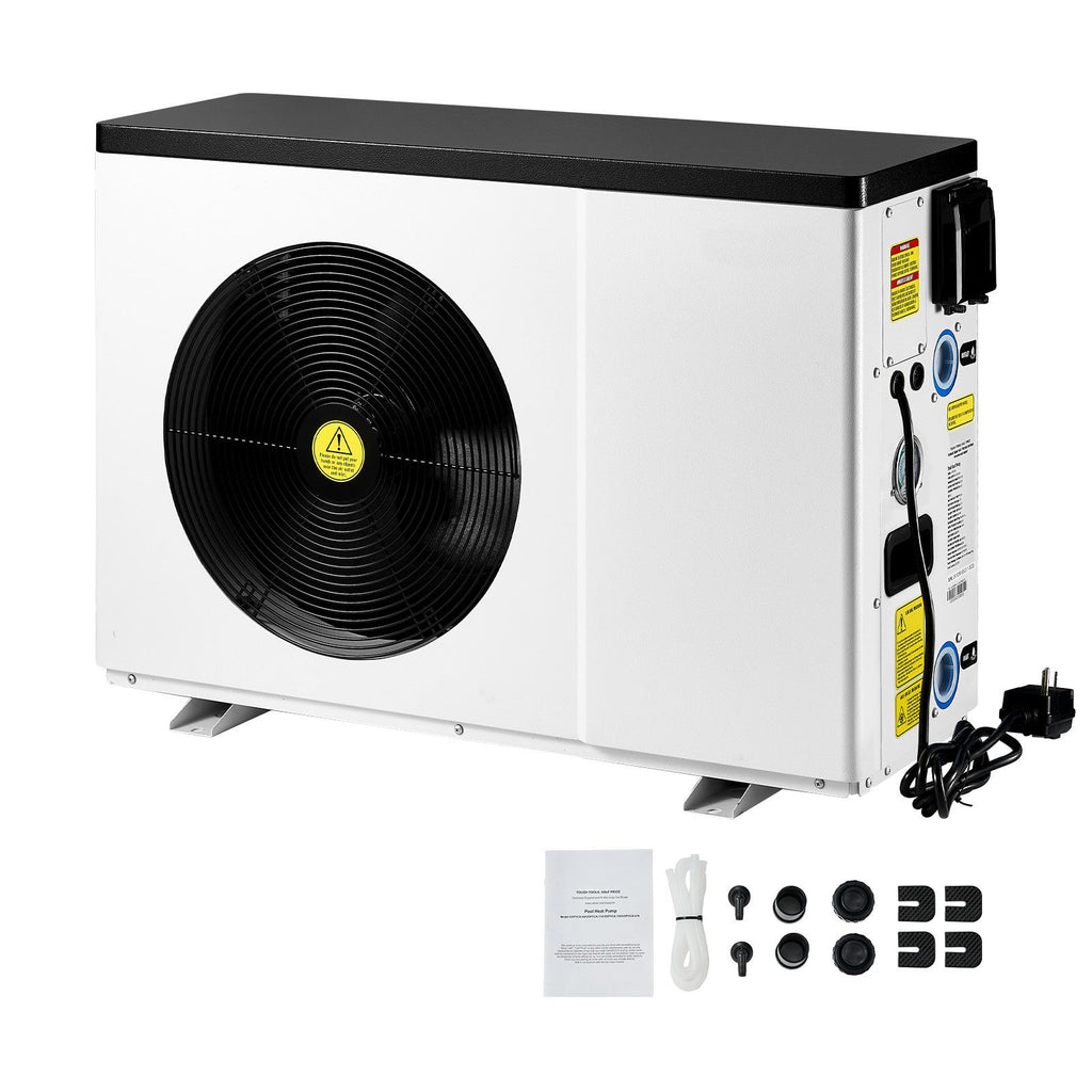 Electric Pool Heat Pump, 22250 BTU, Pool Heaters for 3171-6605GAL Above and In Ground Pools, Low Noise, Heating and Cooling Highly Efficient & Energy-Saving Pool Water Heater AC120V 60Hz