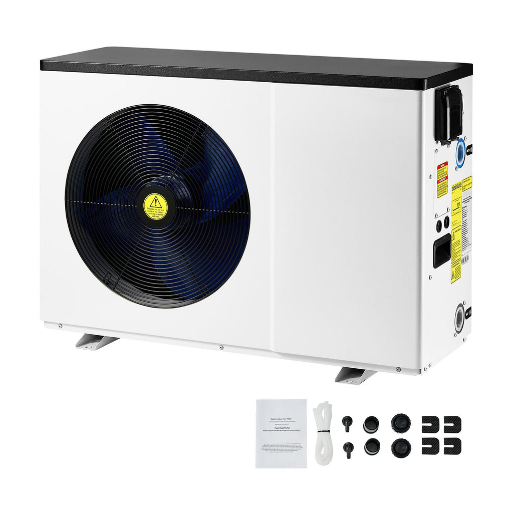 Electric Pool Heat Pump, 35830 BTU, Pool Heaters for 6605-13209GAL Above and In Ground Pools, Low Noise, Heating and Cooling Highly Efficient & Energy-Saving Pool Water Heater AC208-230V 60Hz