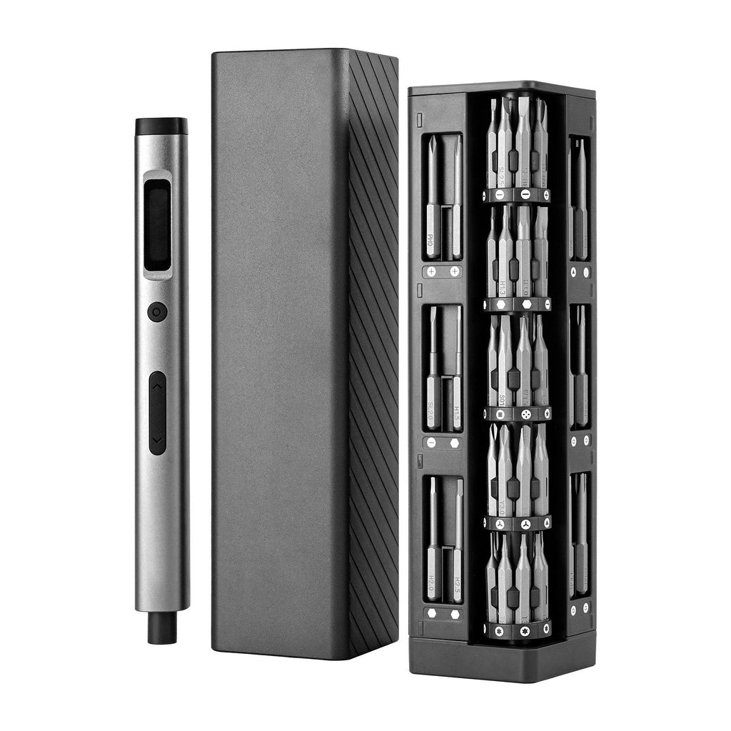 Electric Precision Screwdriver Set, 52 Magnetic Bits, Mini Electric Screwdriver with Magnetic Storage Box, S2 Steel Bits, LED Light, Type-C Charging, for Phone, Laptop, and Electronics Repair