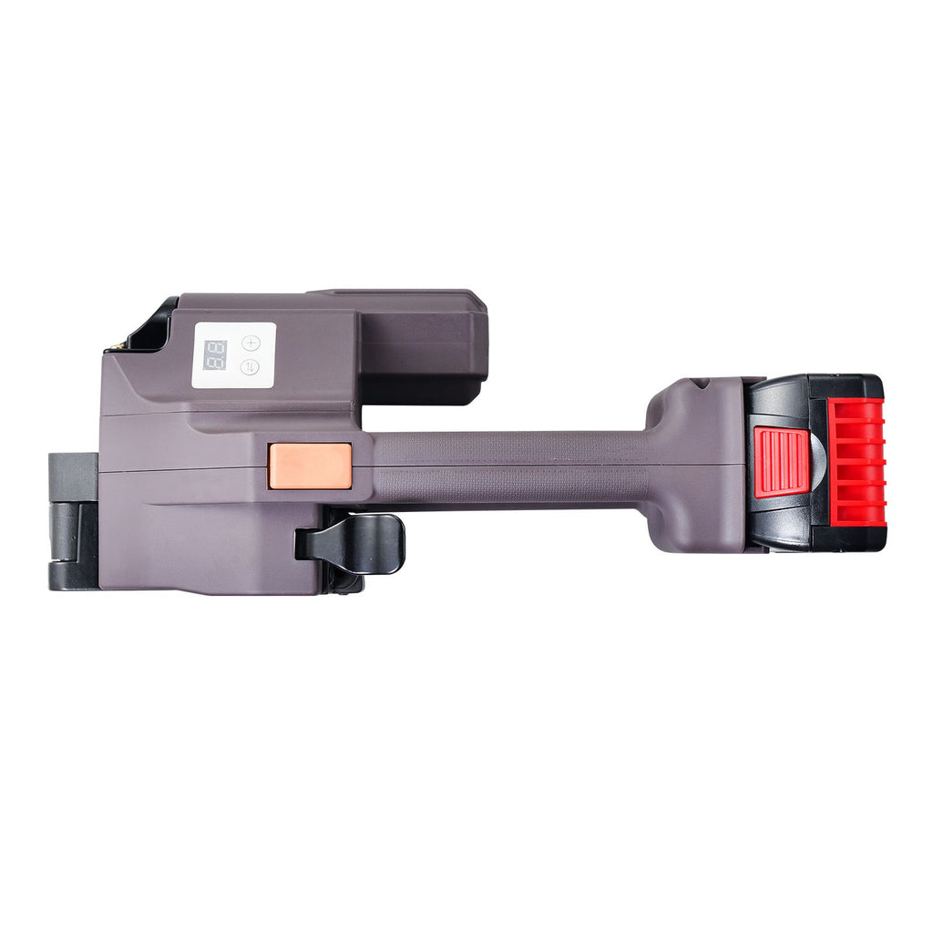 Electric Strapping Machine, for 0.39"-0.75" PP PET Straps, Portable Electric Banding Tool with Digital Display, 2 x 4000mAh Battery Powered Automatic Strapping Tool for Packaging Box Pallet