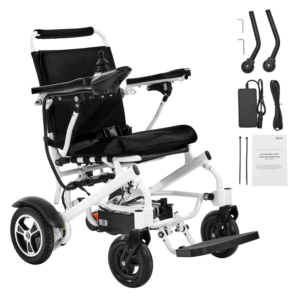 Electric Wheelchair for Adults, 300lbs Capacity, Foldable & Lightweight Motorized Wheelchair, 13-Mile Long Travel Range, All-Terrain Powered Chair, Portable for Seniors & Disabled