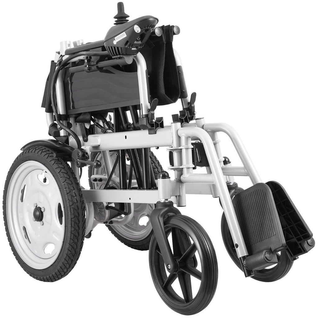 Electric Wheelchair for Adults Seniors, 265 lbs Weight Capacity, 17.5in Width Lightweight Foldable Motorized Power Wheelchairs, UP to 12.5Miles Range All Terrain Power Chair, Adjustable Backrest