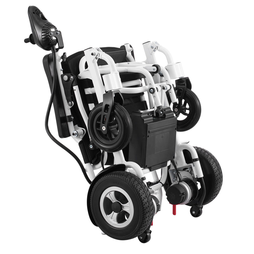 Electric Wheelchair for Adults Seniors, 300 lbs Weight Capacity, 20 in Width Lightweight Foldable Motorized Power Wheelchairs, Long Range All Terrain Aluminum Alloy Chair