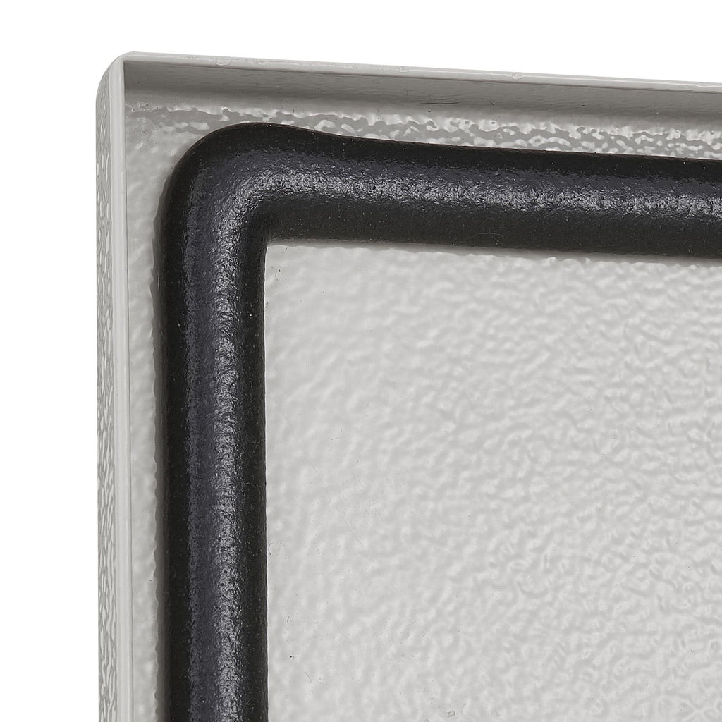 Electrical Enclosure, 24\'\' x 24\'\' x 12\'\', NEMA 4 Outdoor Enclosure, IP65 Waterproof & Dustproof Cold-Rolled Carbon Steel Hinged Junction Box for Outdoor Indoor Use, with Rain