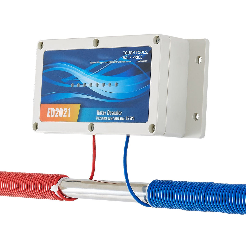 Electronic Water Descaler System, Whole House Salt Free Descaler, Hard Water Conditioner to Reduces Scale Build-Up, for All Kinds of Plumbing Pipes, Durable for Over 6 Years