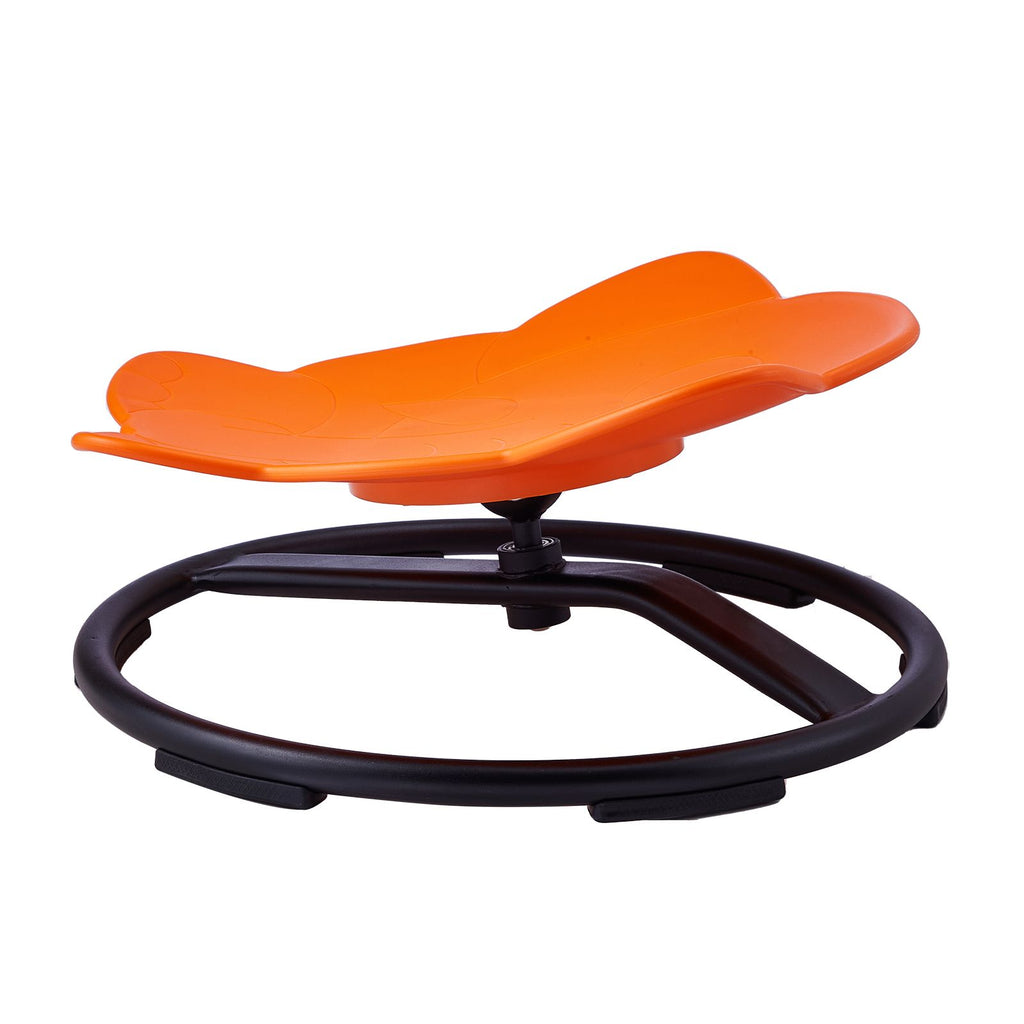 Elephant Kids Swivel Chair, 220 LBS Capacity, 360° Spinning Chair, Autistic Kids Sensory Toy Chair with Non-Slip Metal Base, Toddler Sit and Spin Chair for Coordination Balance Focus Orange