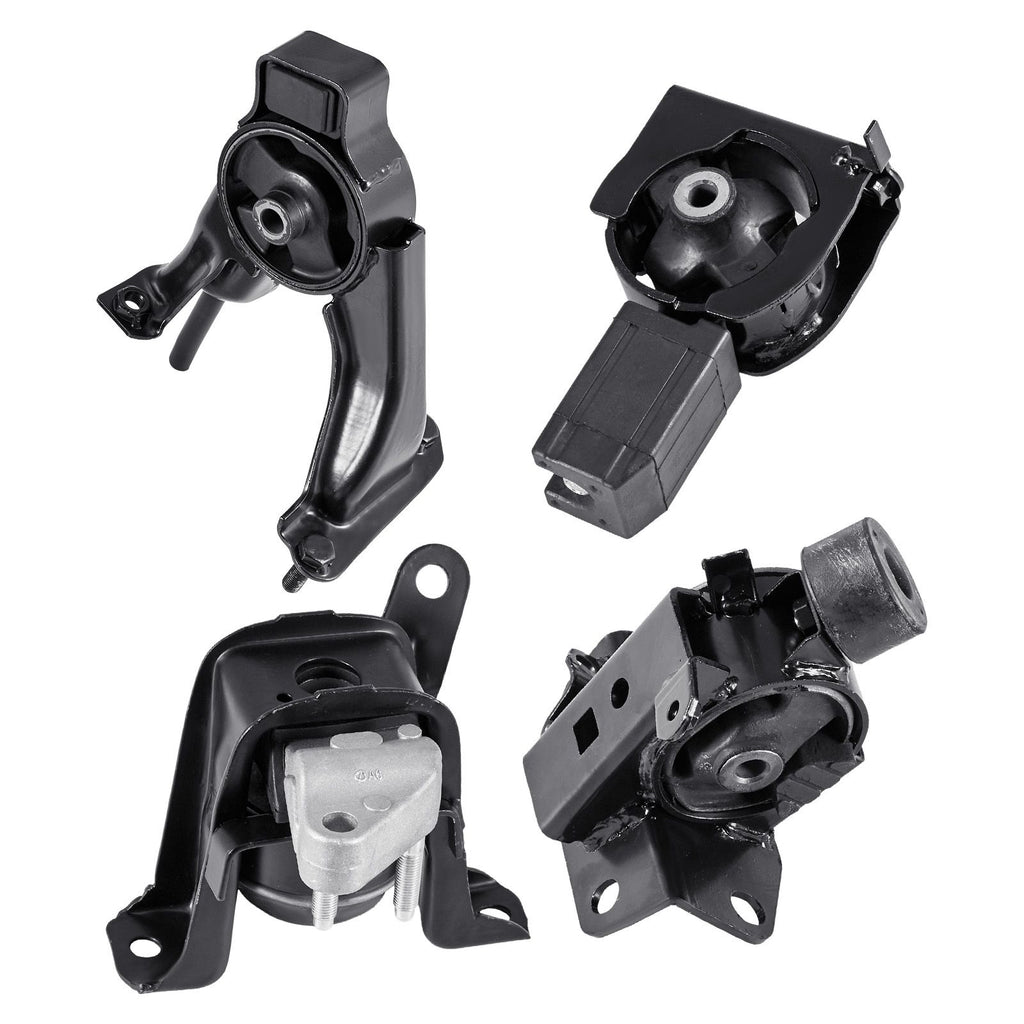 Engine and Transmission Motor Mount Kit Replacement, Set of 4, Compatible with 2003–2008 Toyota Corolla 1.8L L4, Replace OE# A4220, A4219, A4218, A4221, Secure Support