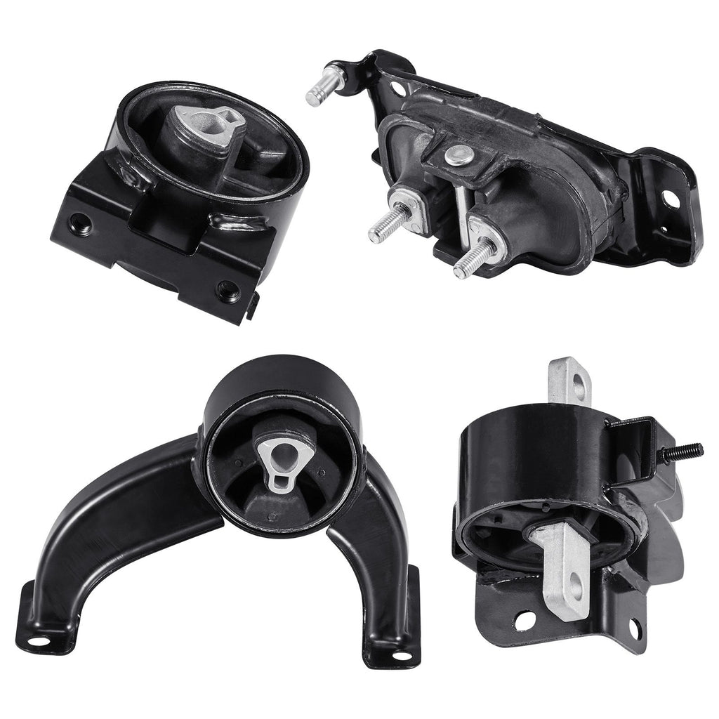 Engine Motor Mount and Transmission Mount Kit Replacement, Set of 4, Compatible with 2008–2010 Chrysler Town & Country 3.3L, Replace OE# A5654, A5480, A5465, A5493, Secure Support