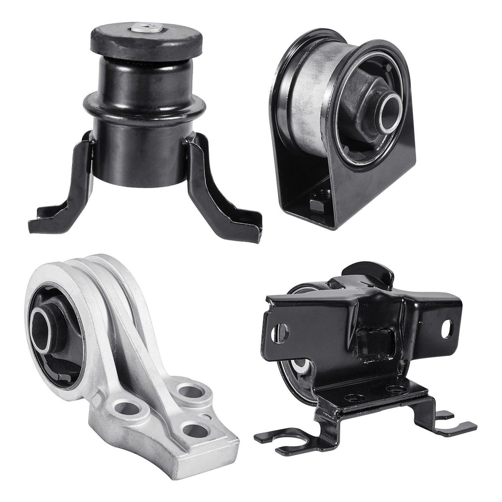 Engine Motor Mount and Transmission Mount Kit Replacement, Set of 4, Compatible with 2009–2012 Ford Escape 2.5L L4, Replace OE# A5446, A5481, A5412, A5441, Secure Support