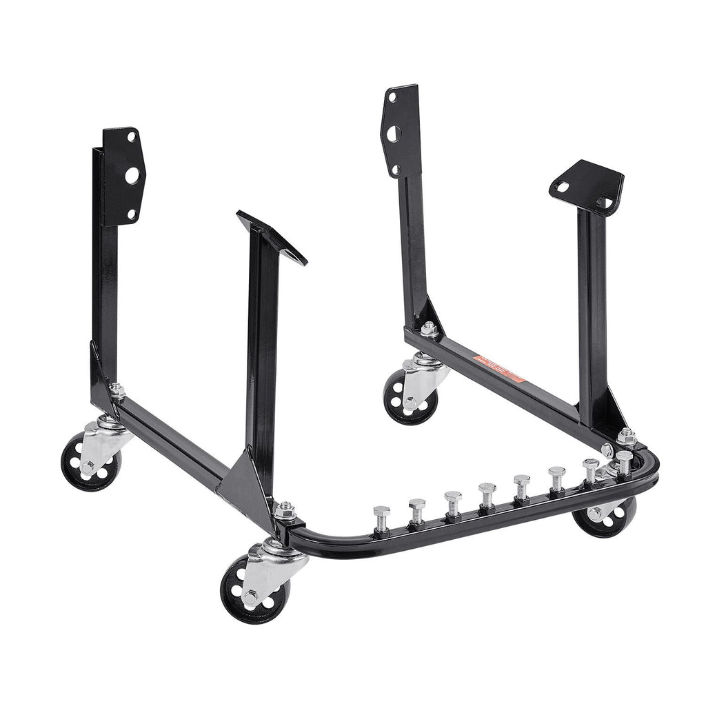 Engine Stand, 750 LBS Load Capacity Engine Motor Stand, Heavy-Duty Steel Motor Holder with 4 Swivel Casters and 4 Hook Positions, Suitable for BB-CHEVY and GEN-1 SB-CHEVY Engines