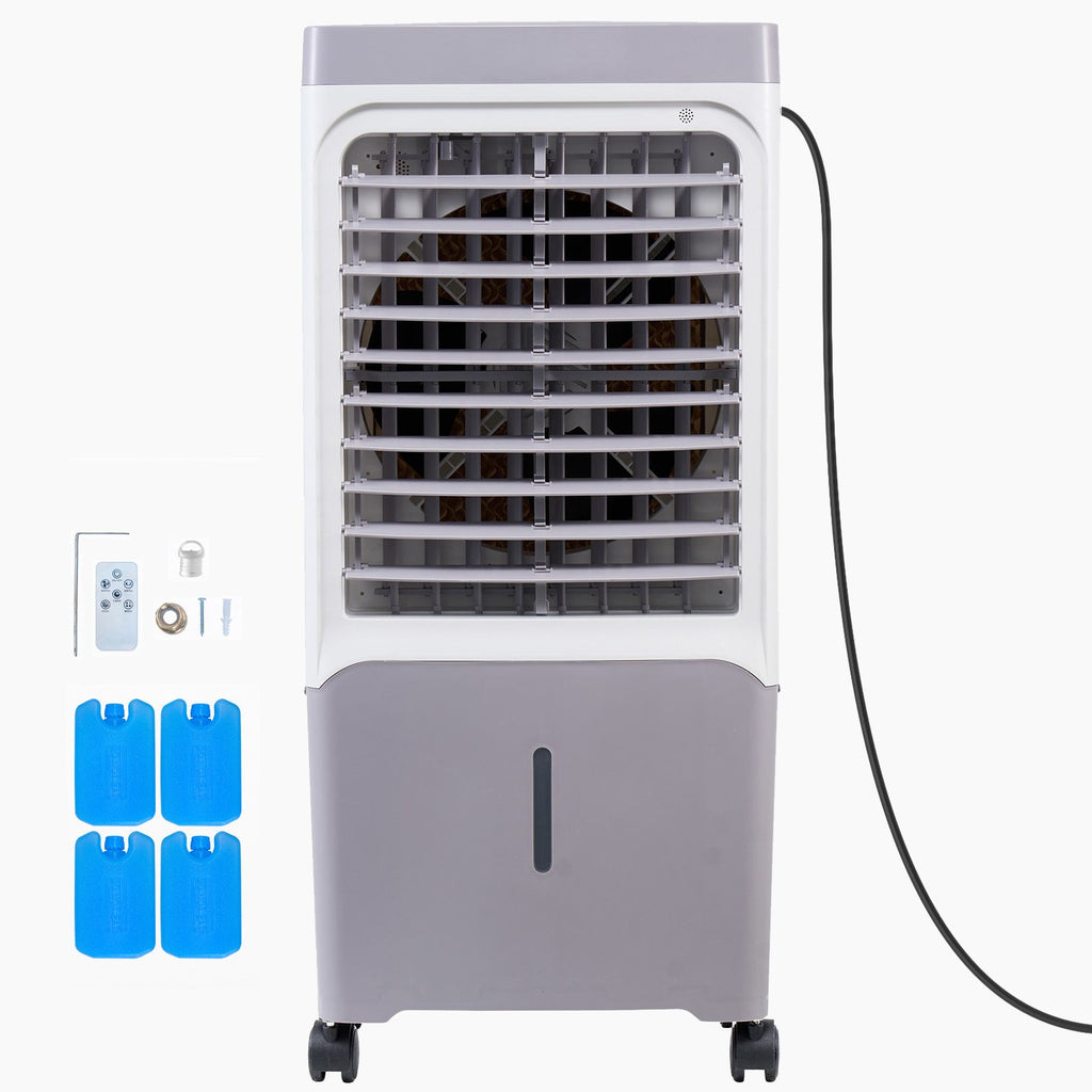 Evaporative Air Cooler, 1800 CFM with 6.8 Gallon Water Tank Swamp Cooler, Portable Cooling Fan with Remote Control, 12H Timer, 4 Ice Boxes, Quiet Operation, 3 Wind Speeds for Outdoor Indoor Use