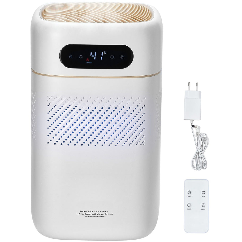 Evaporative Humidifier for Whole House up to 215 sqft, 480 ml/h Smart Cool Moisture Humidifier and Air Purifier,3-Speeds & 1-12h Timer,Premium Filter Quiet Sleep Mode for Bedroom,5L(1.32G)