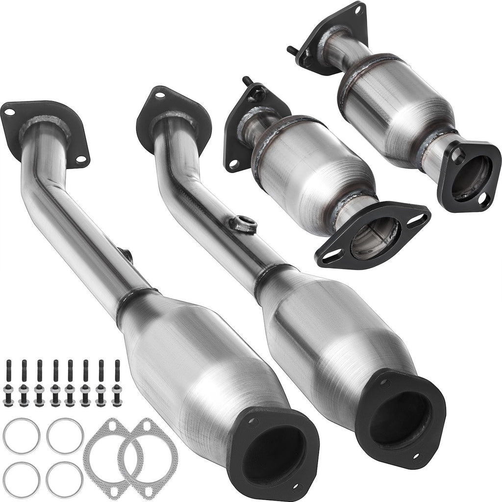 Exhaust Manifold 05-11 Nissan Frontier Exhaust Manifold Bolts Gasket Combination 4.0L OEM Quality High Flow Catalytic Converter for 2005-2011 Nissan Frontier/Xterra/Pathfinder(EPA Compliant)